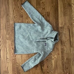 Patagonia boys Gray Better sweater 1/4 zip